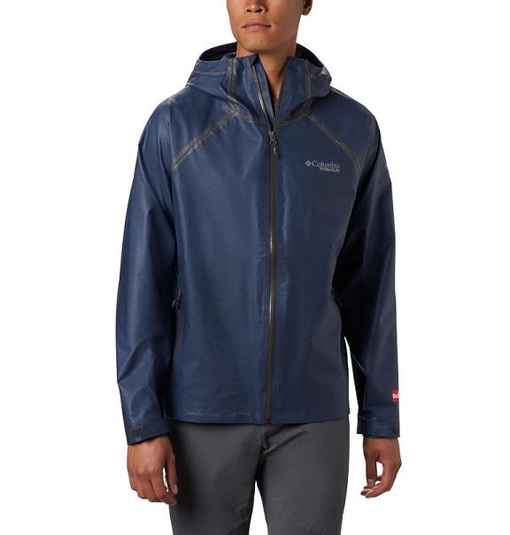 Columbia OutDry Rain Jacket Navy For Men's NZ70425 New Zealand